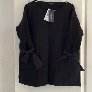Lafayette 148 Oversized black top